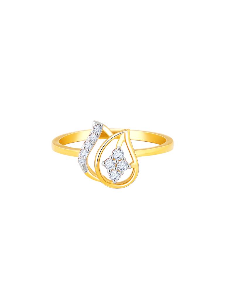 Giva 18K Yellow Gold Fragrant Bouquet Diamond Ring : GDLR087