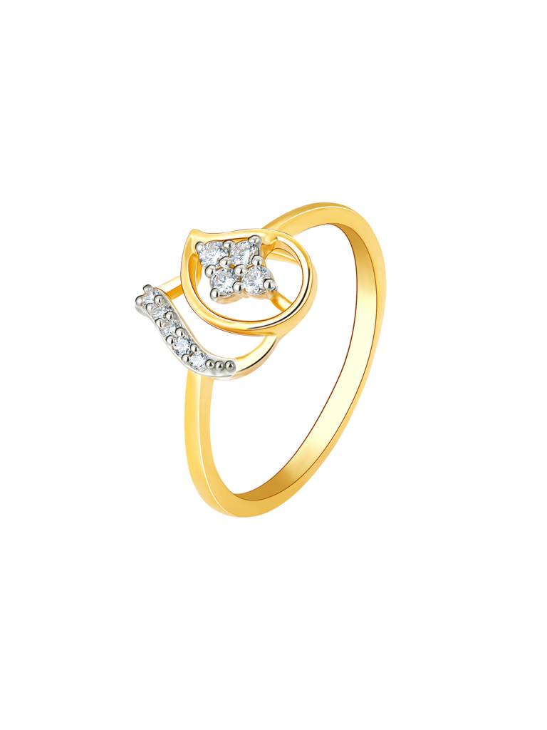 Giva 18K Yellow Gold Fragrant Bouquet Diamond Ring : GDLR087