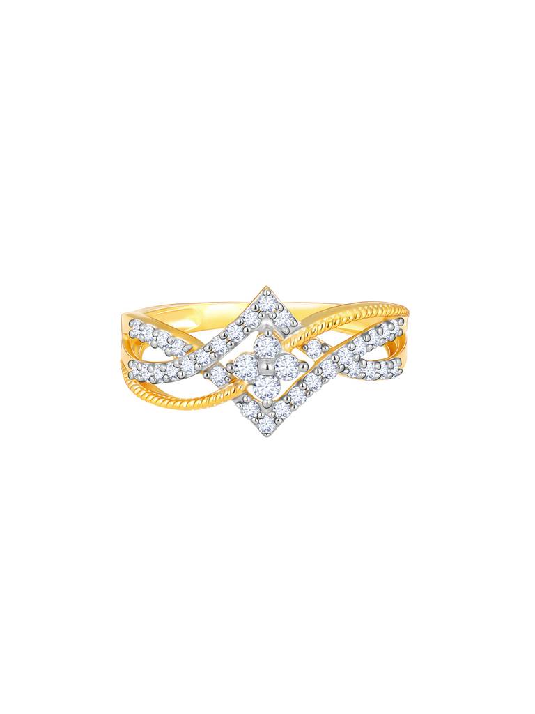 Giva 14K Yellow Gold Sparkling Rhapsody Diamond Ring : GDLR088