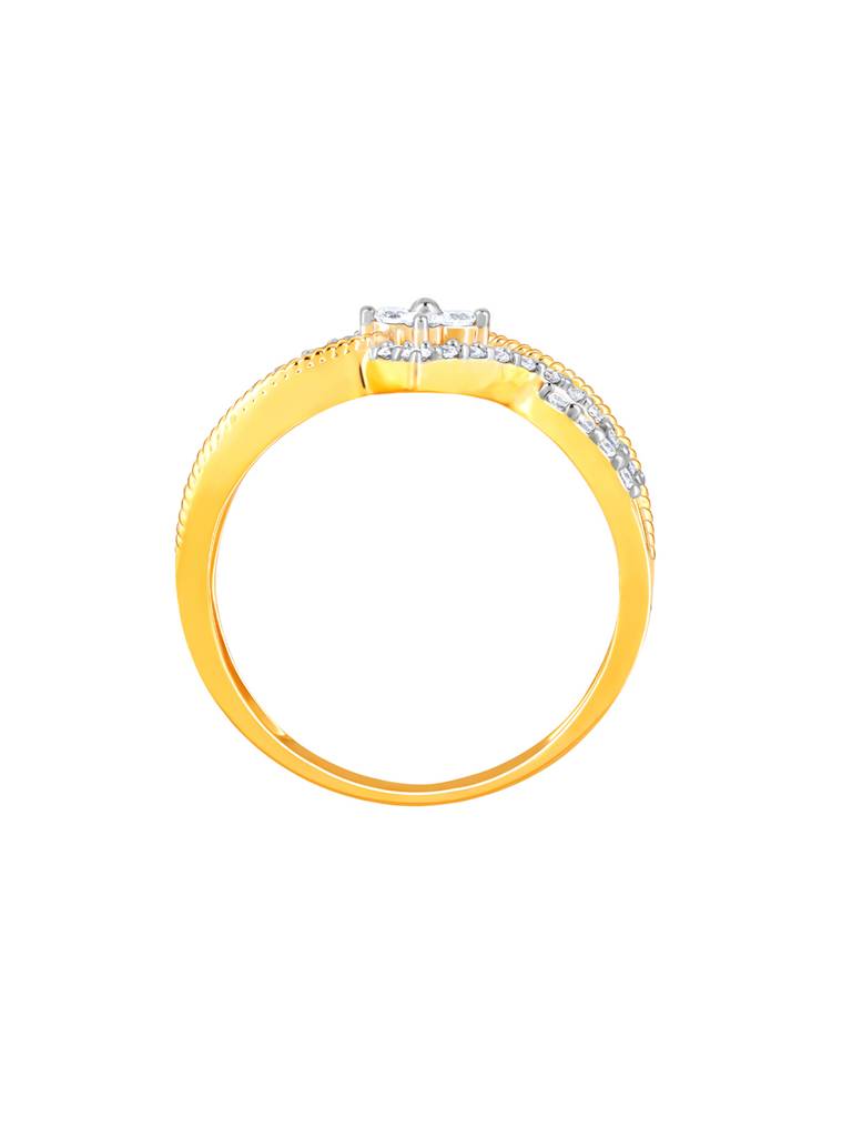 Giva 14K Yellow Gold Sparkling Rhapsody Diamond Ring : GDLR088