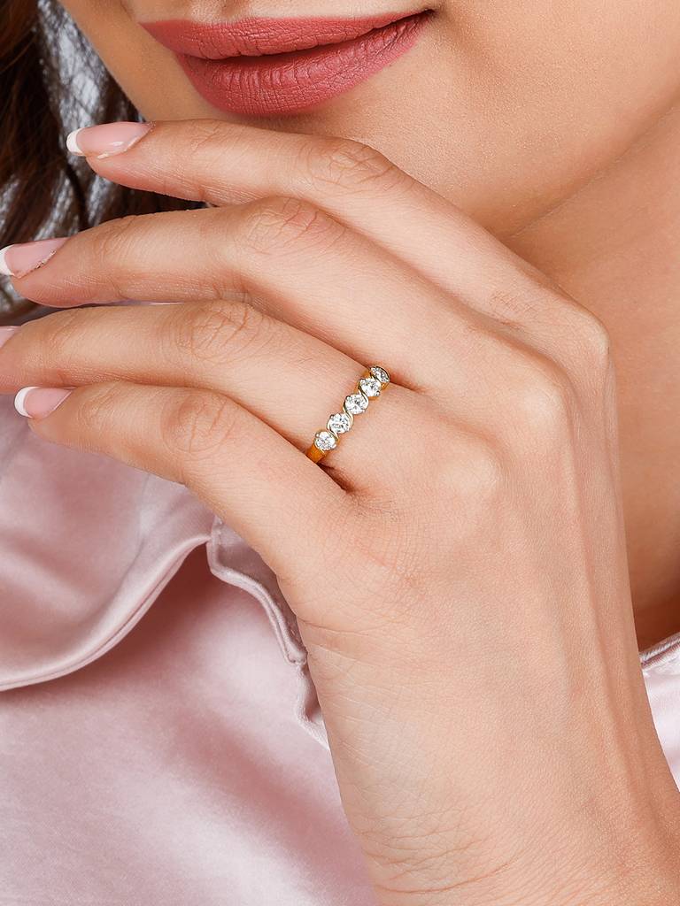 Giva 14K Yellow Gold Dearest Dreams Diamond Ring : GDLR093