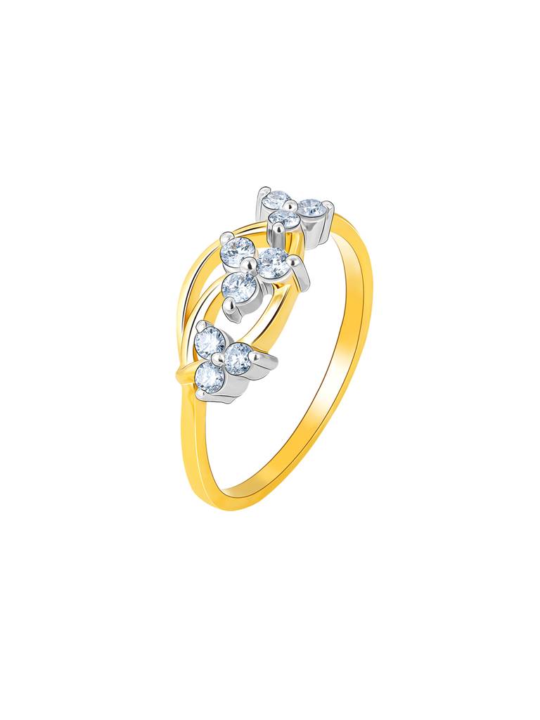 Giva 14K Yellow Gold Sparkling Serenity Diamond Ring : GDLR097