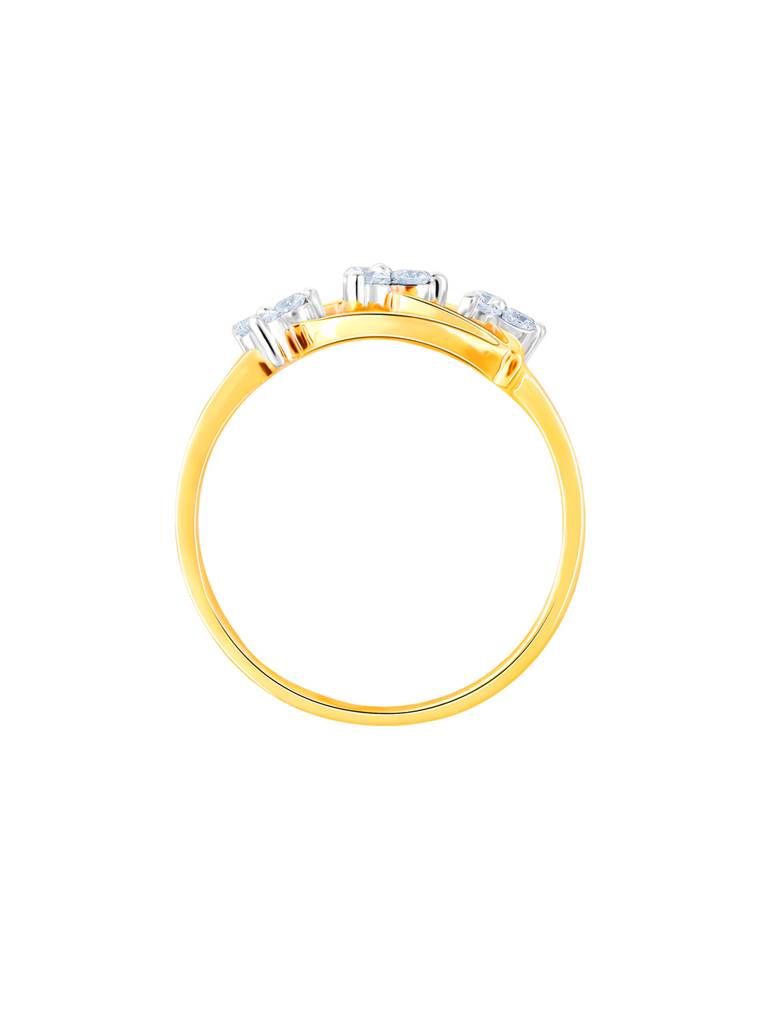 Giva 14K Yellow Gold Sparkling Serenity Diamond Ring : GDLR097