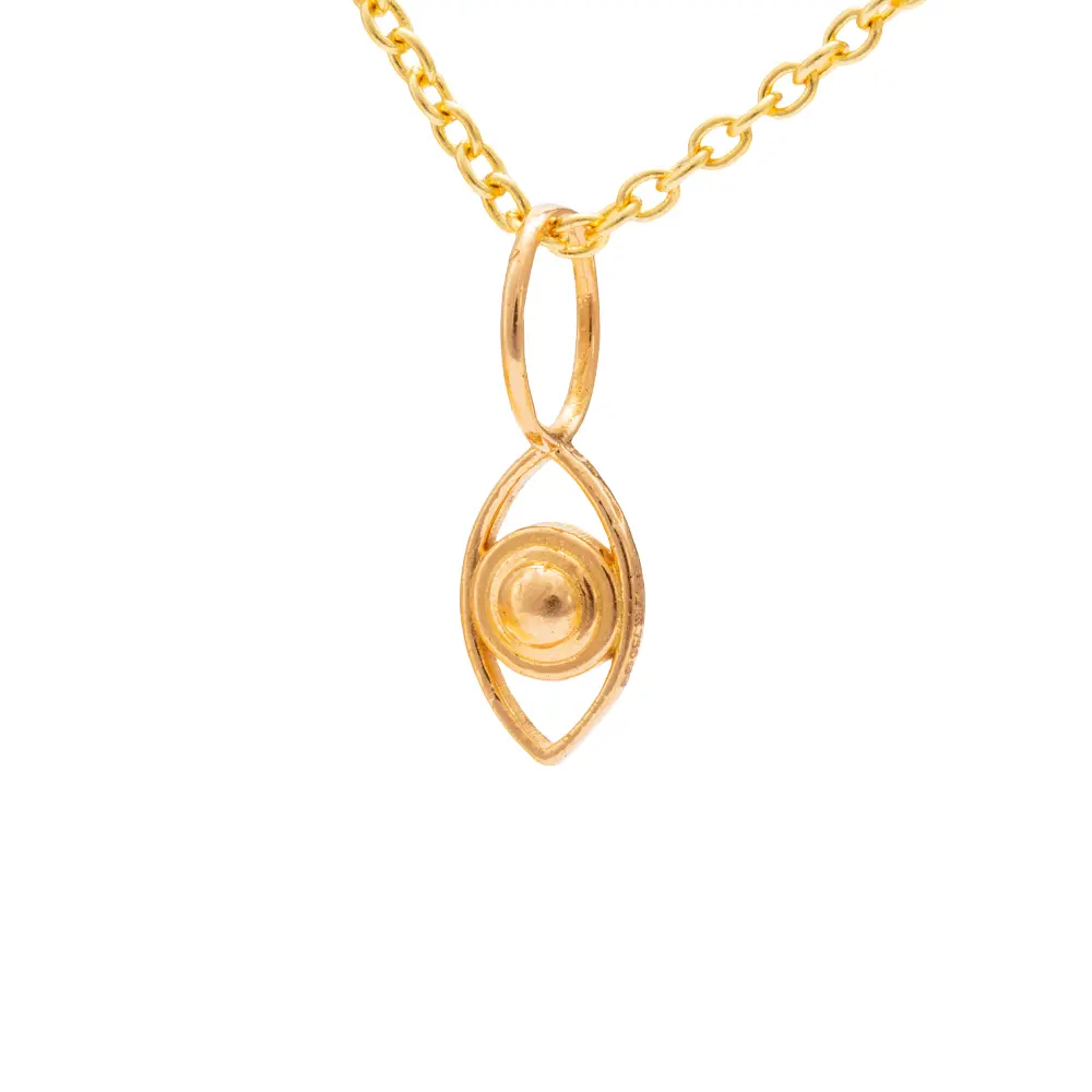 Evil Eye 18K Gold Charm Pendant : GHPE-4028