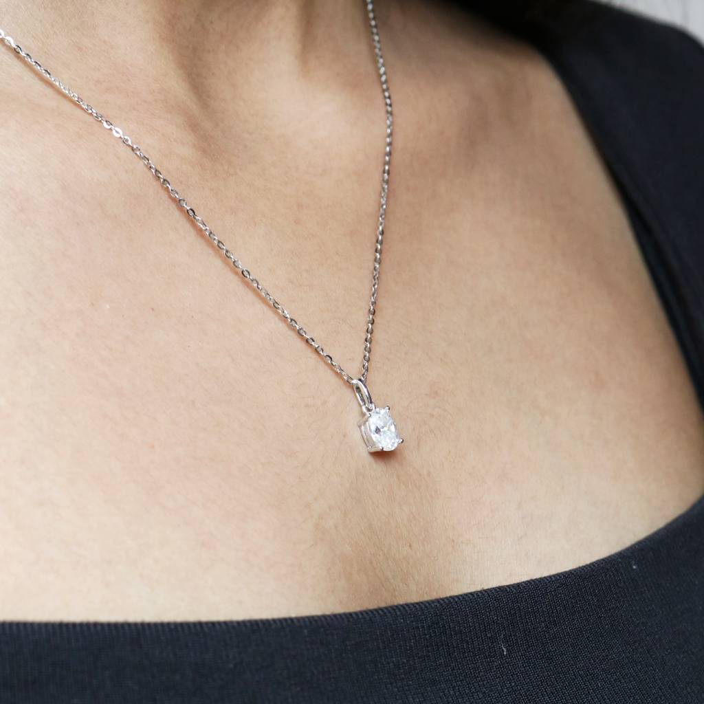 Elegant 1Ct Solitaire Pendant : GJPD0001PD92581