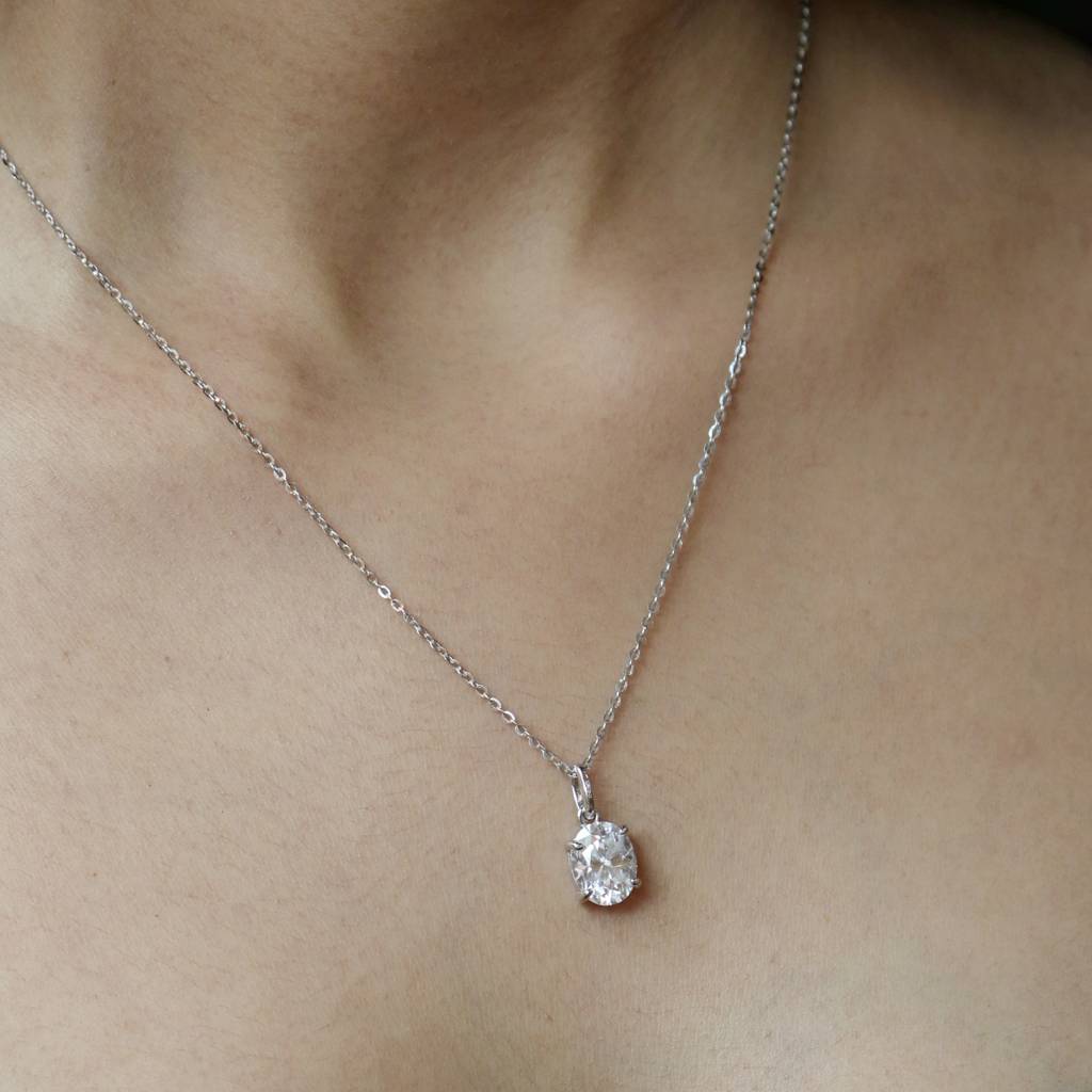 Elegant 1Ct Solitaire Pendant : GJPD0001PD92581