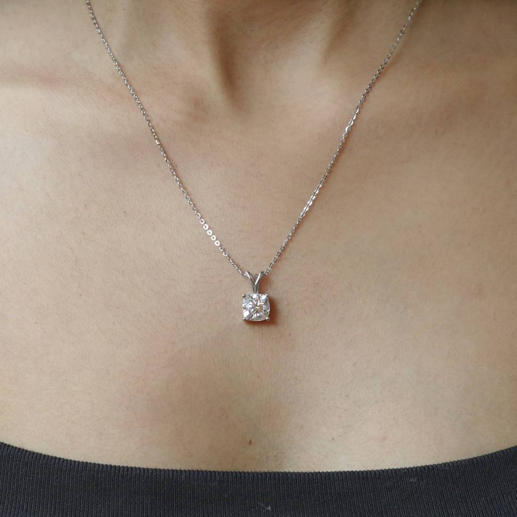 Nivedita 2Ct Solitaire Pendant : GJPD0002PD925202