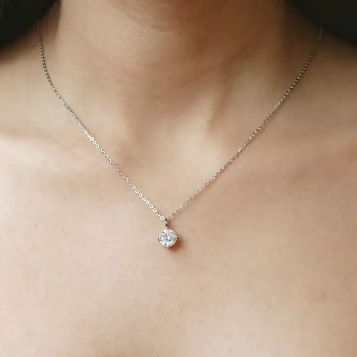 Arista 1.00Ct Solitaire Pendant : GJPD0011