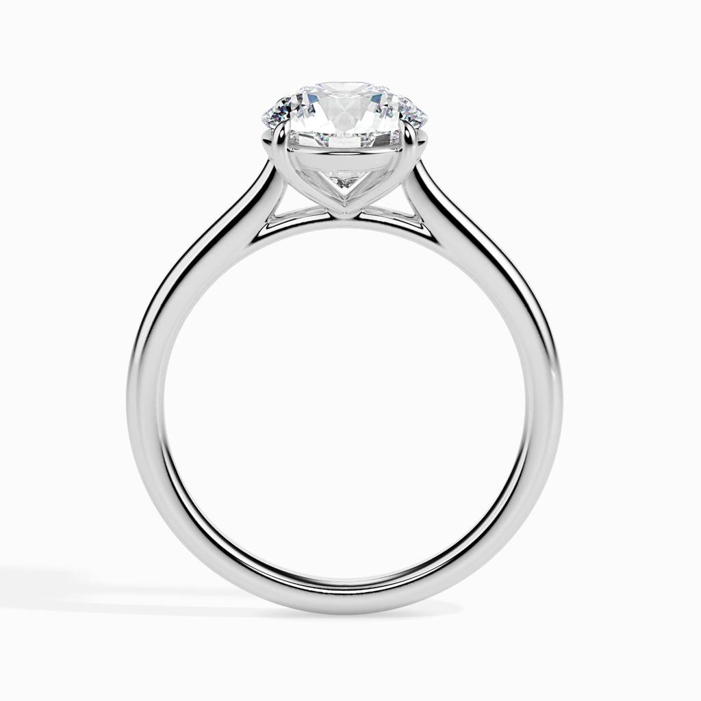 Adyant 2Ct Round Moissanite Solitaire Ring : GJRG0027RG925340
