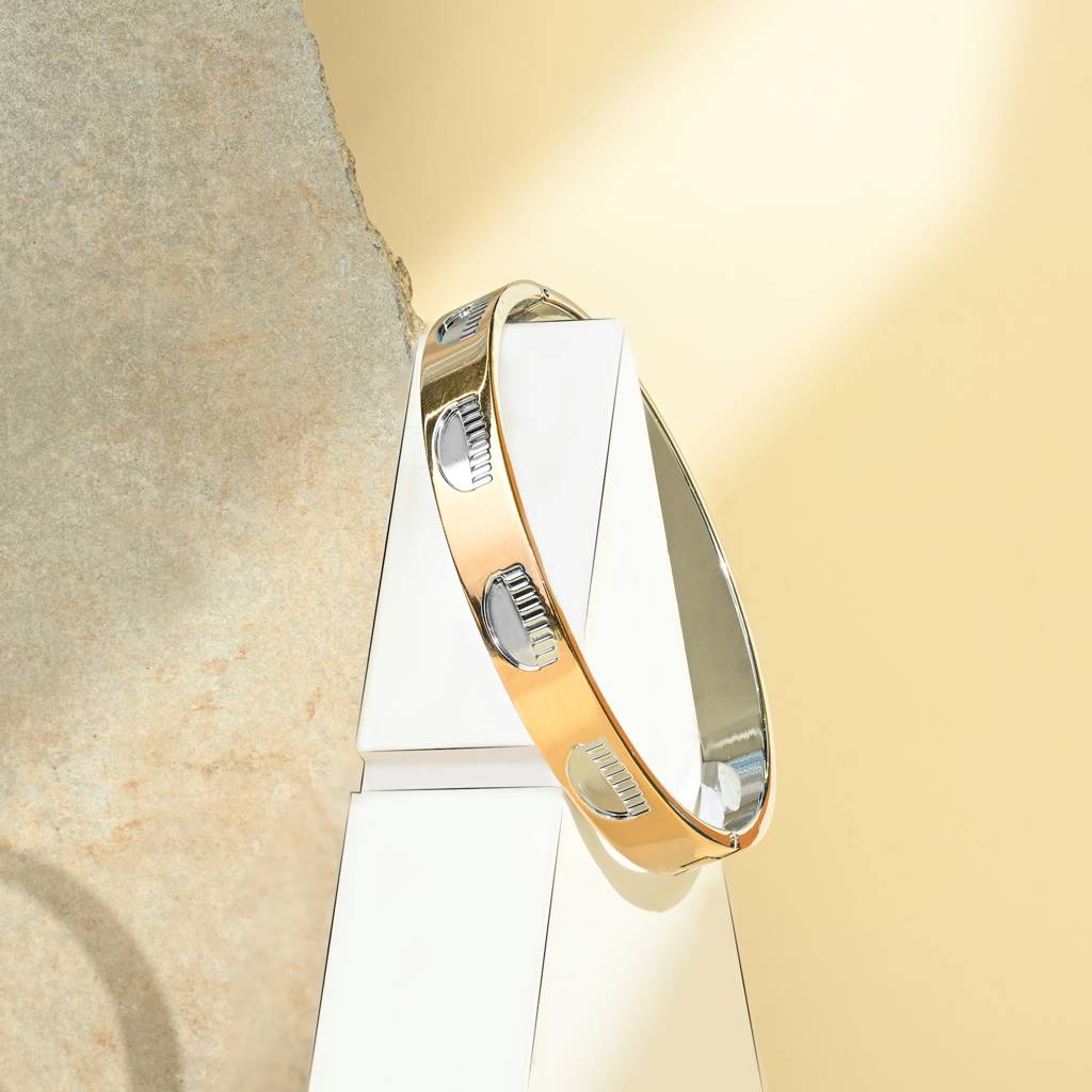 Spiked Rose Gold Kada : GK40