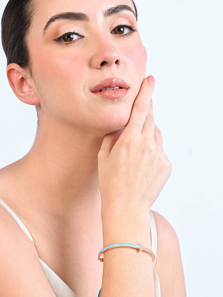 Link Luxe Silver Kada : GKLB1182