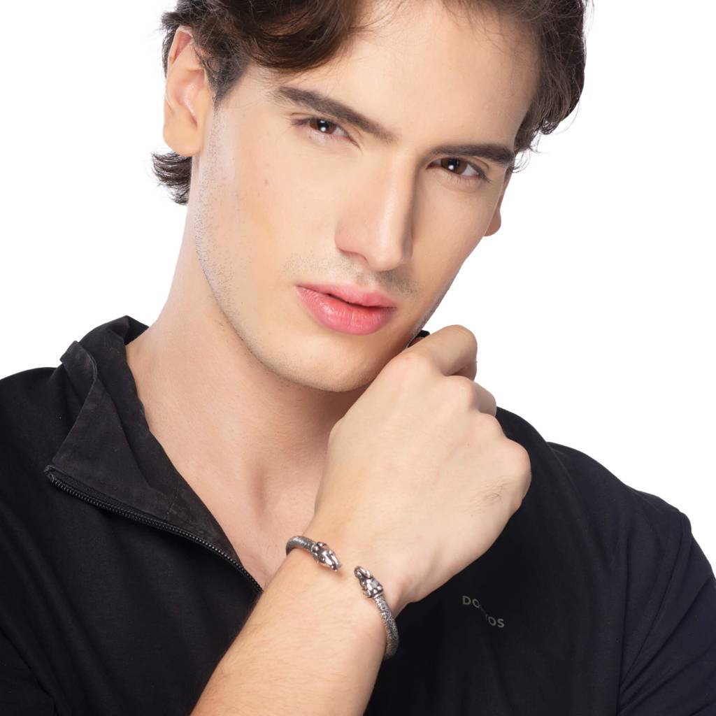 Cultural Retreat Silver Boho Touch925 Bracelet For Men : GK5