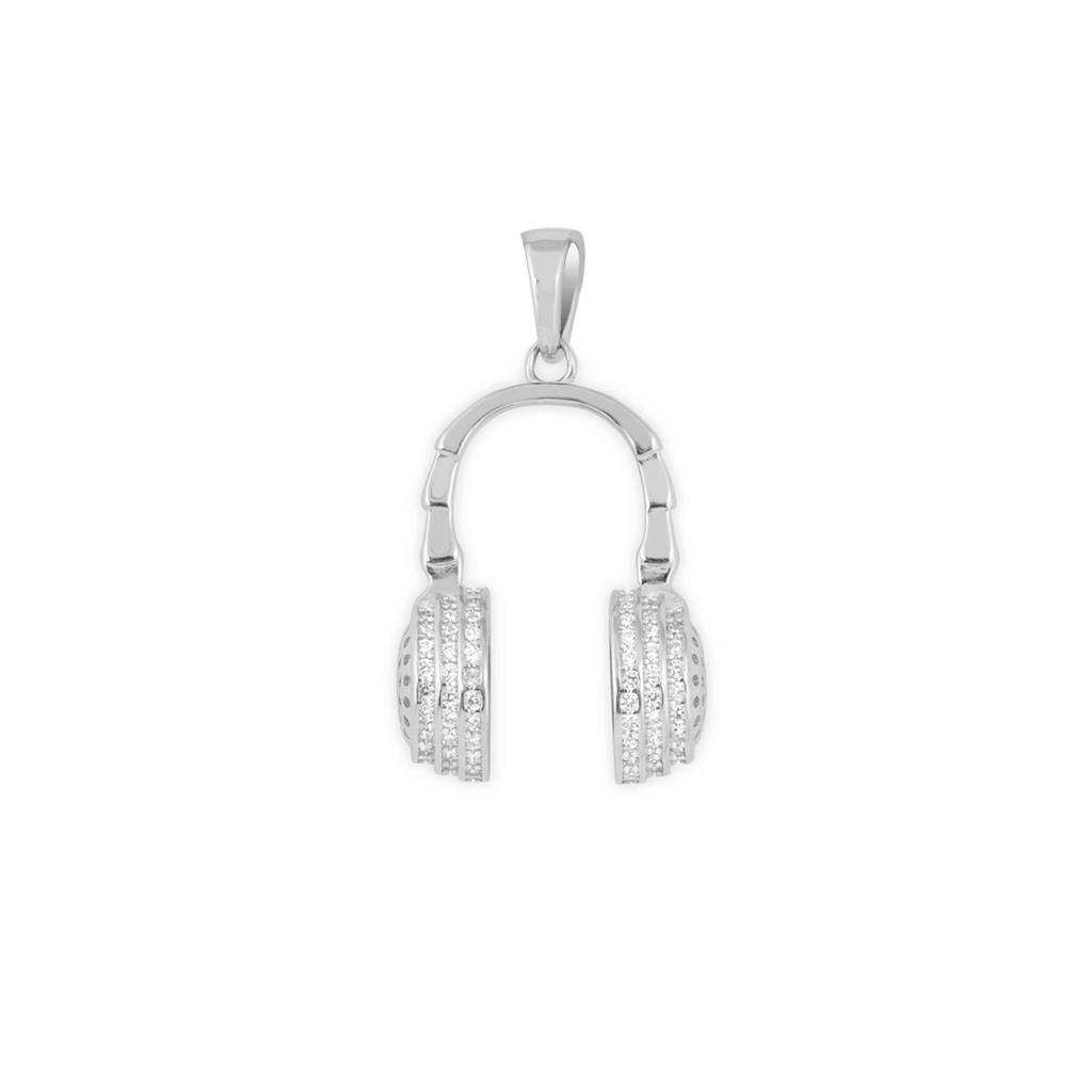 Melodic Masterpiece Silver Headphone Locket