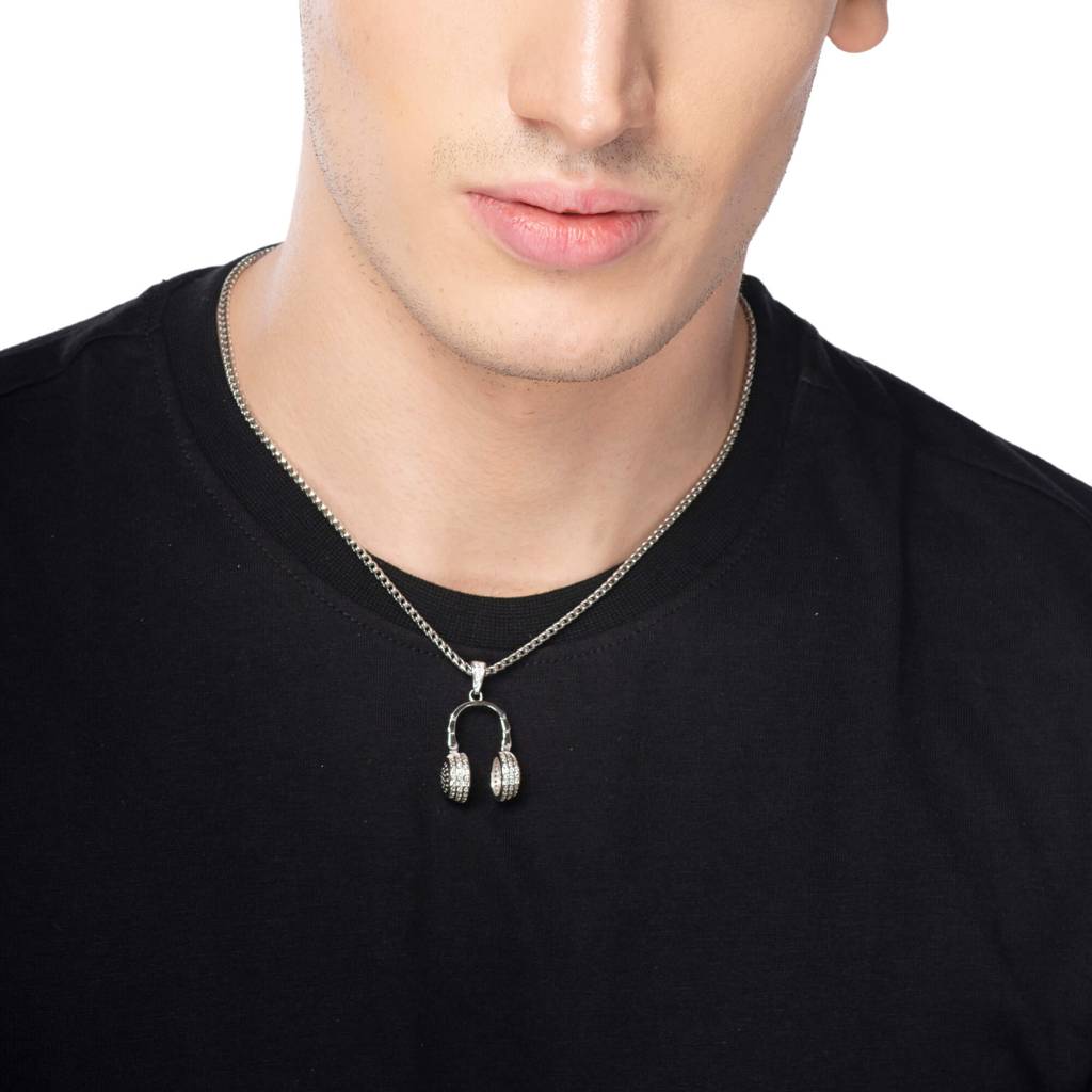 Melodic Masterpiece Silver Headphone Locket