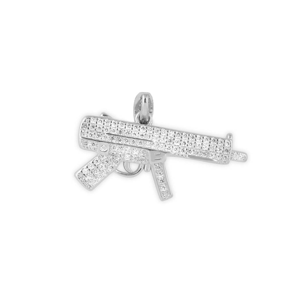 Firearm Elegance Zircon Studded Locket