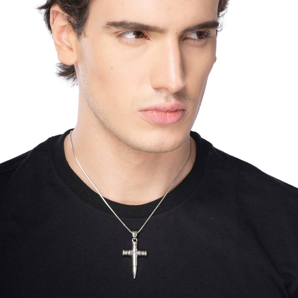 Cross Sanctity Silver Cross Locket