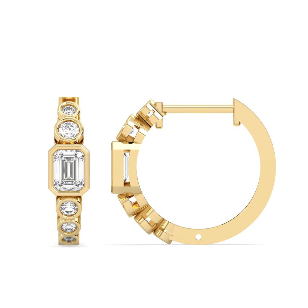 Dual Hoop Earrings : SFJ0525SDER-039