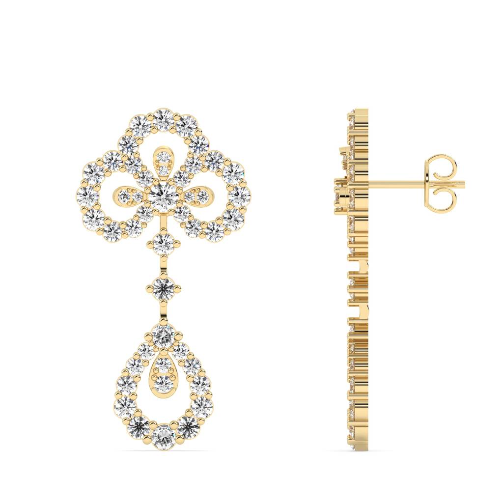 Pear Bond Drop Earrings : SFJ0525SDER-027