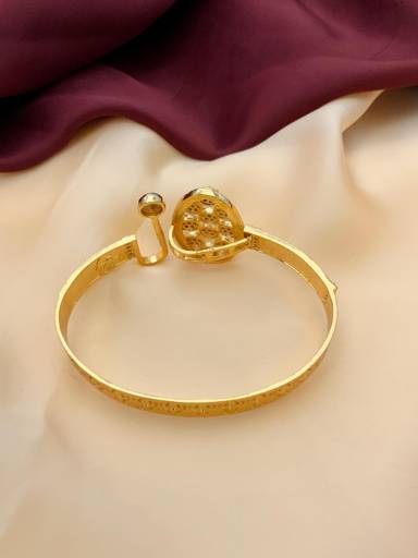 Gold Plated Meenakari American Diamond  Bracelet For Women : GPBraceletMeenakari09