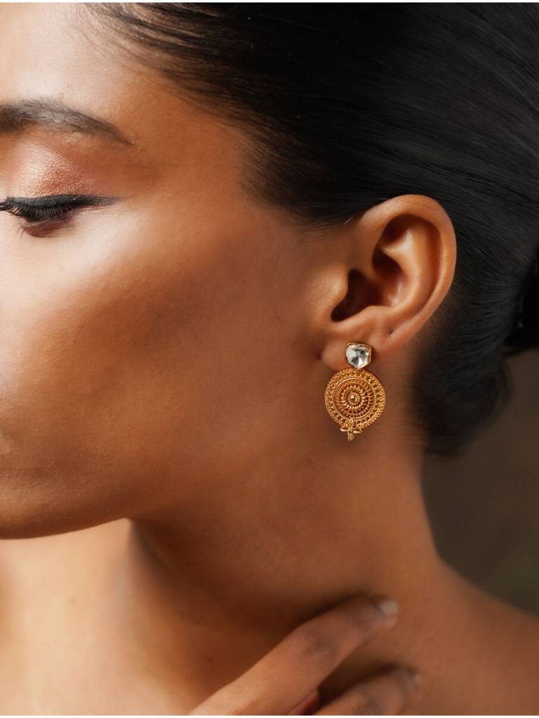 Charming Gold Plated Earring : GPCasperE09