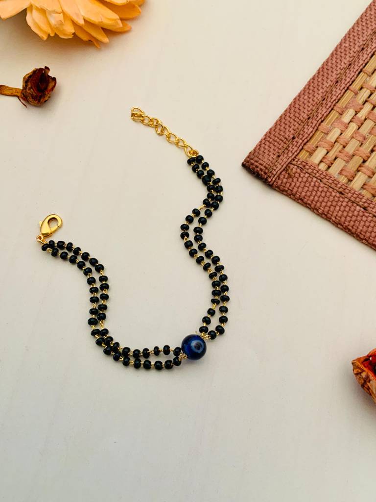 Gold Plated Evil Eye Hand Mangalsutra : GPHMAdultEE