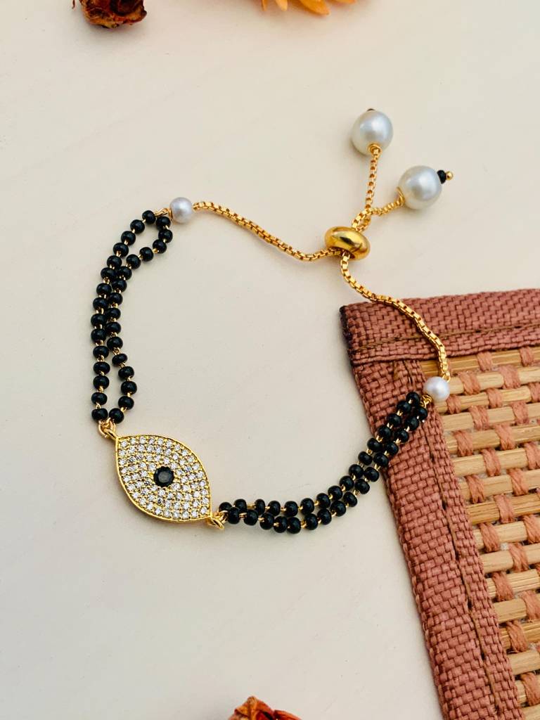 Mesmerising High Quality Gold Plated Hand Mangalsutra : GPHMGoodLuck