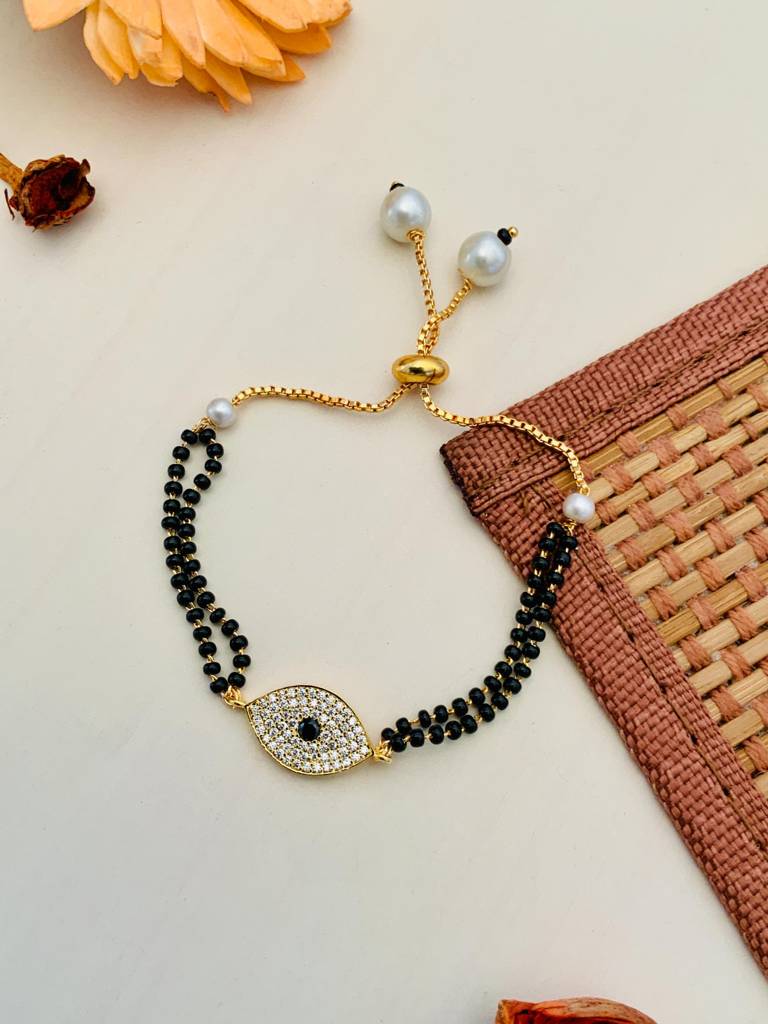 Mesmerising High Quality Gold Plated Hand Mangalsutra : GPHMGoodLuck