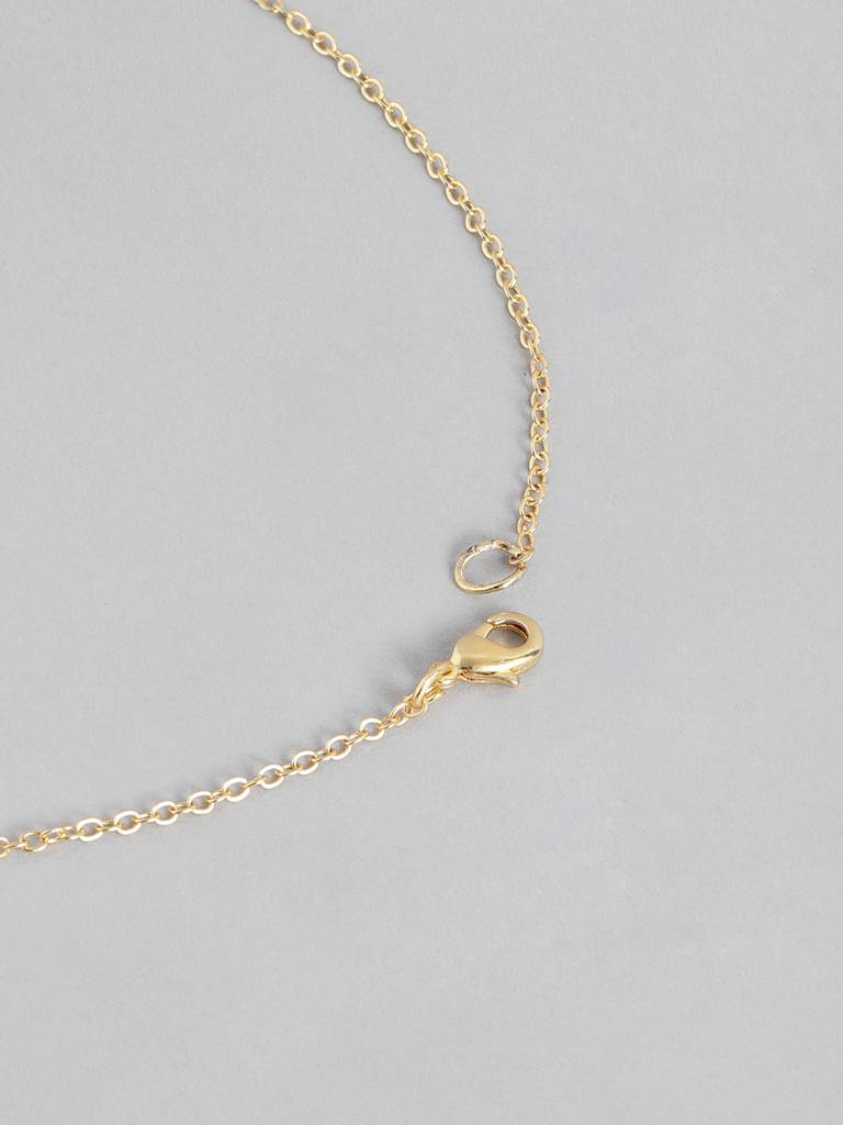 Stylish Black Bead Gold Plated Mangalsutra Necklace : GPMS46Owl