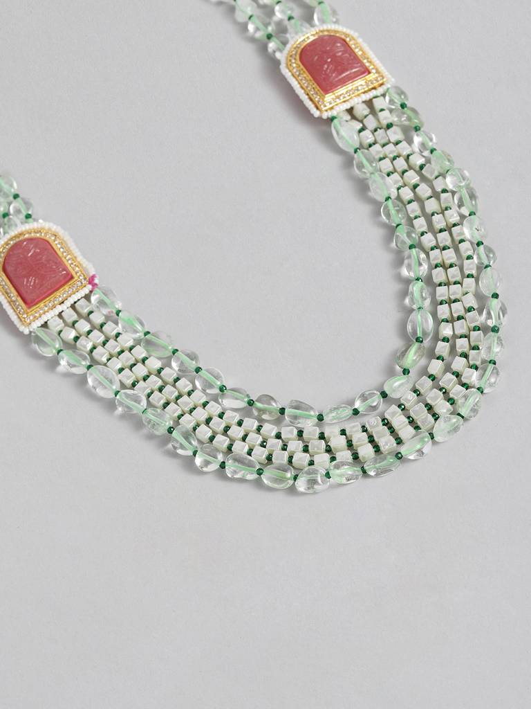 Highquality Mint Green Stones Mala : GPMalaGroom