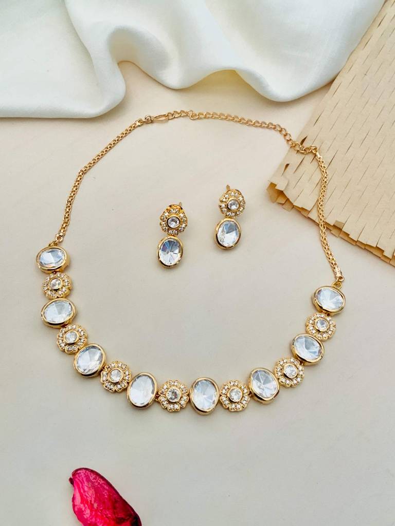 Amazing Classic Polki Necklace Set : GPNCRiver