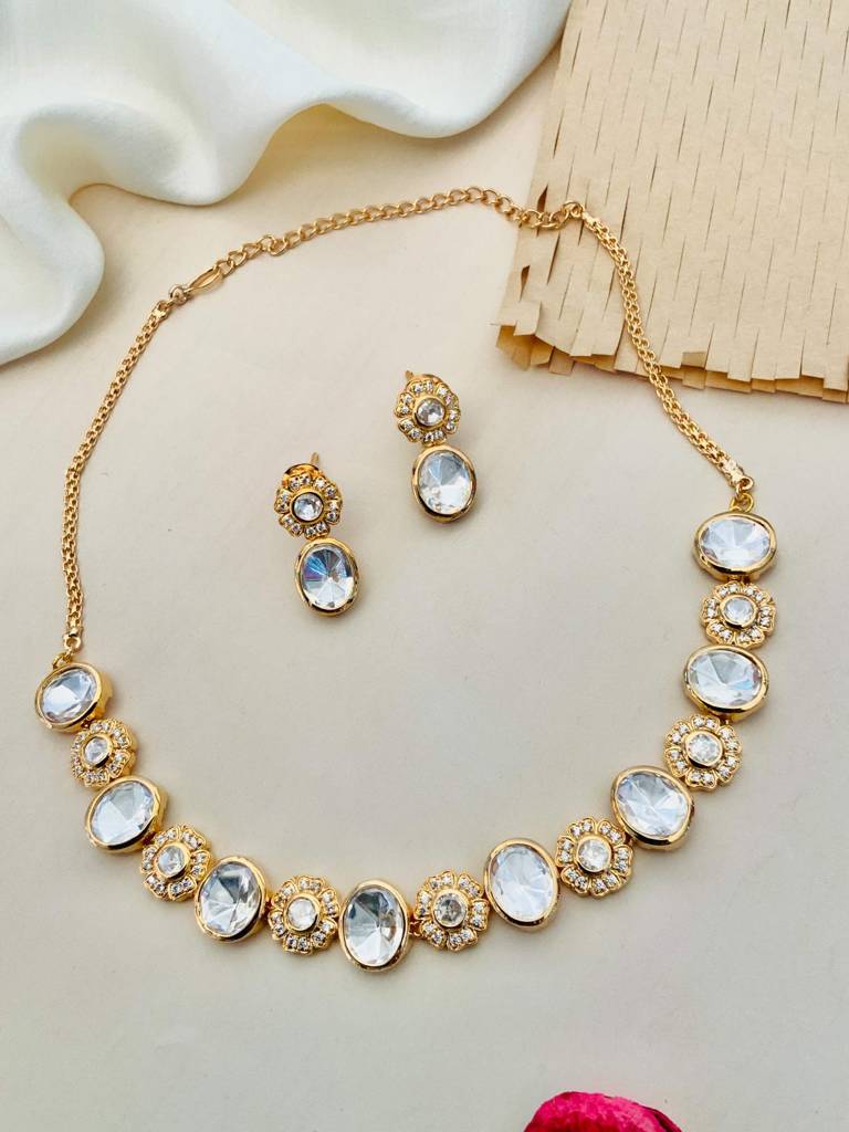 Amazing Classic Polki Necklace Set : GPNCRiver