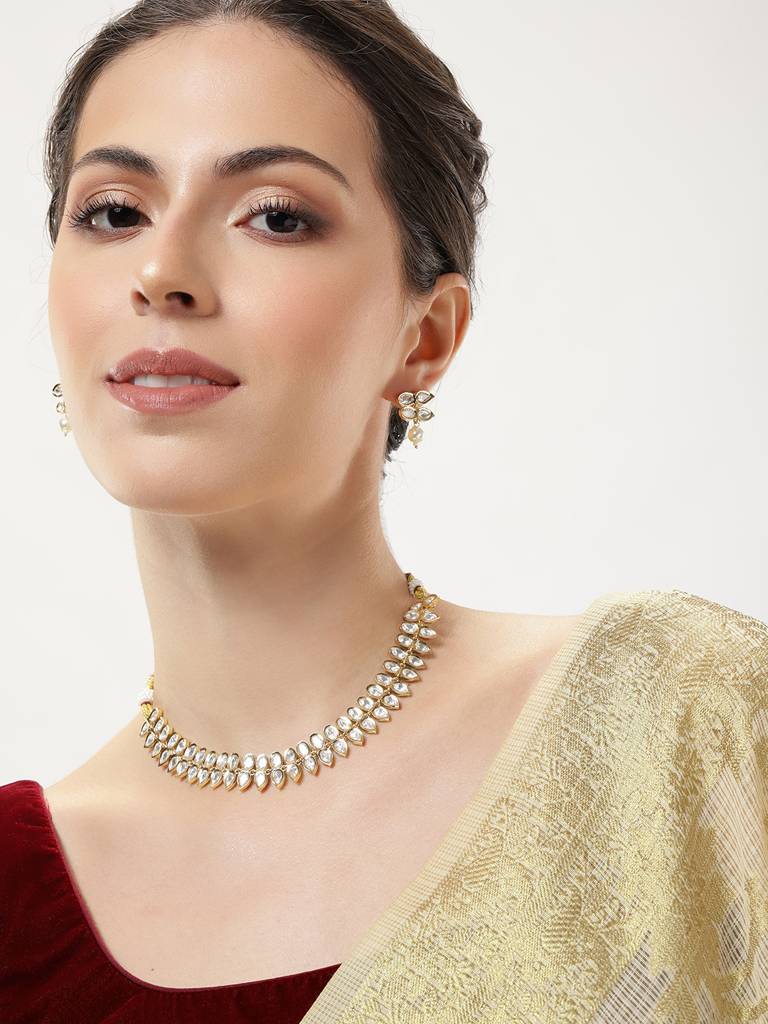 Sophisticated Gold Plated Antique Necklace : GPNCStream