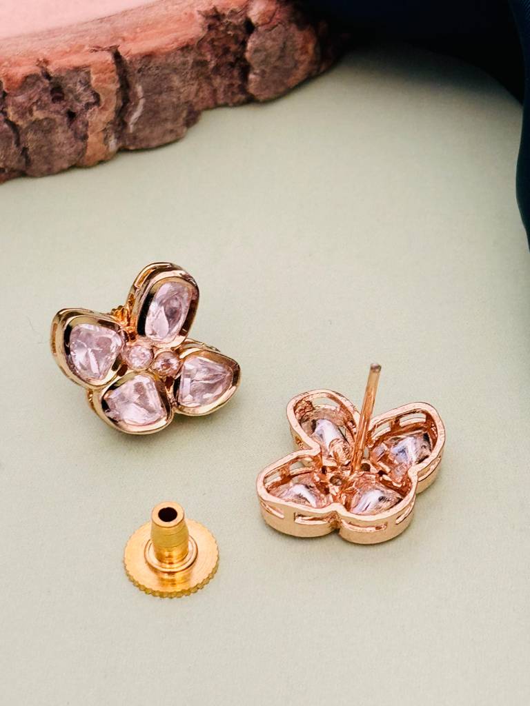 Sophisticated Gold Plated Temple Jewellery Set-Gppolkijj2Dualgreenlayerr01 : GPPolkiJJ2DualGreenLayerR01