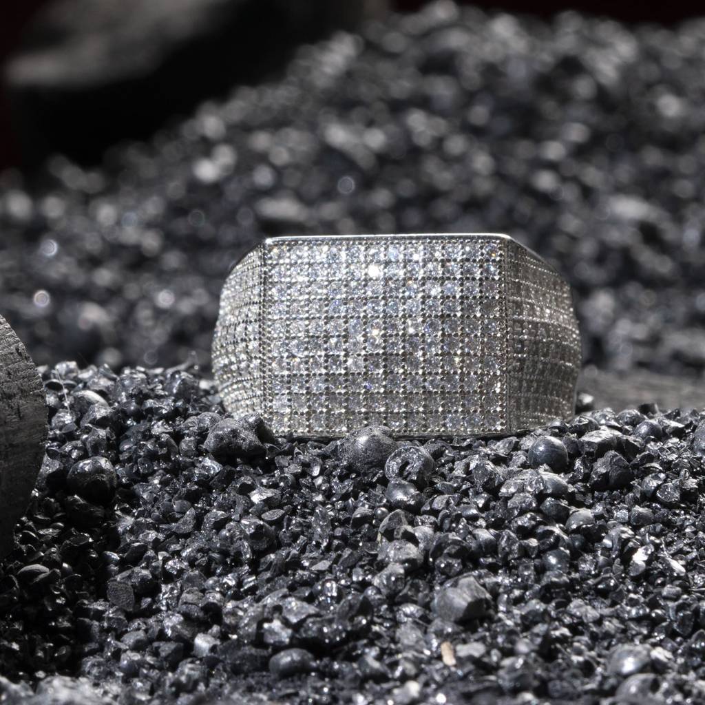 Icy Cz Showstopper Men'S Ring : GR51