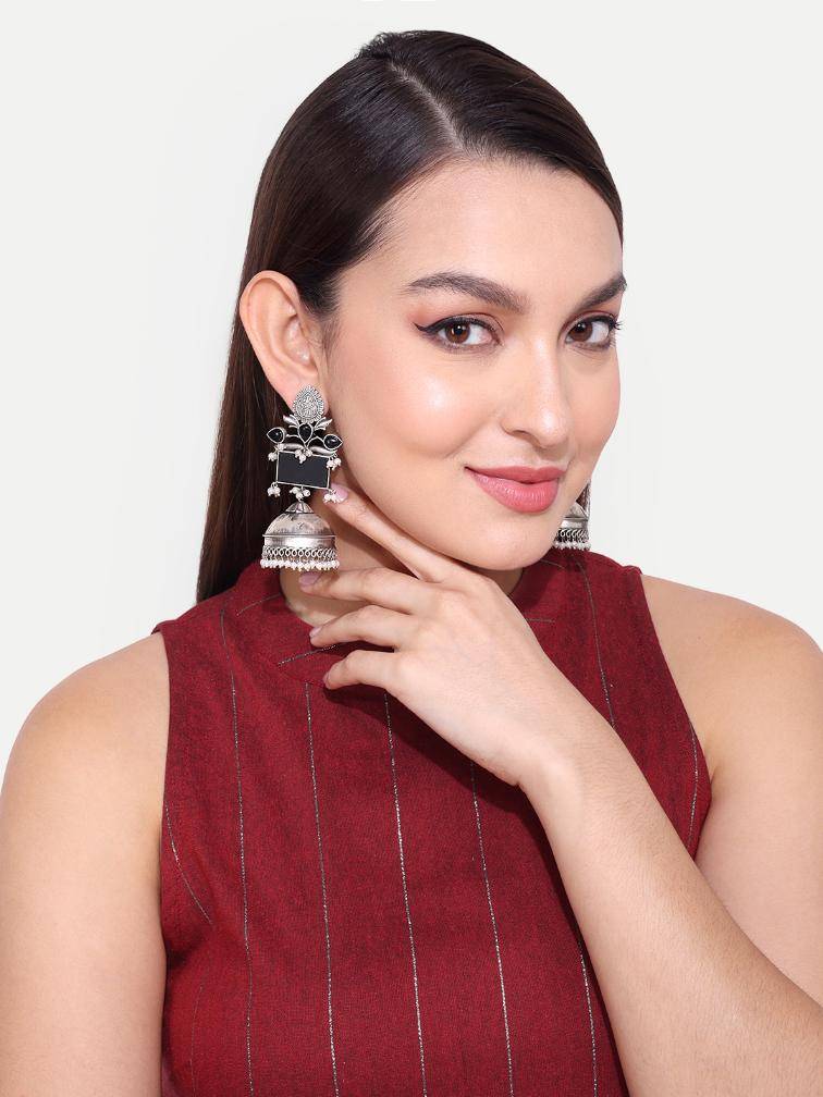 German Silver Plated High Quality Earrings : GSEarringAlia