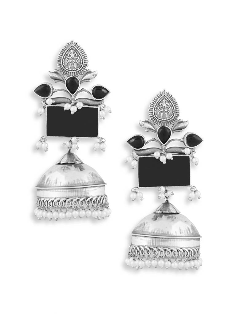 German Silver Plated High Quality Earrings : GSEarringAlia