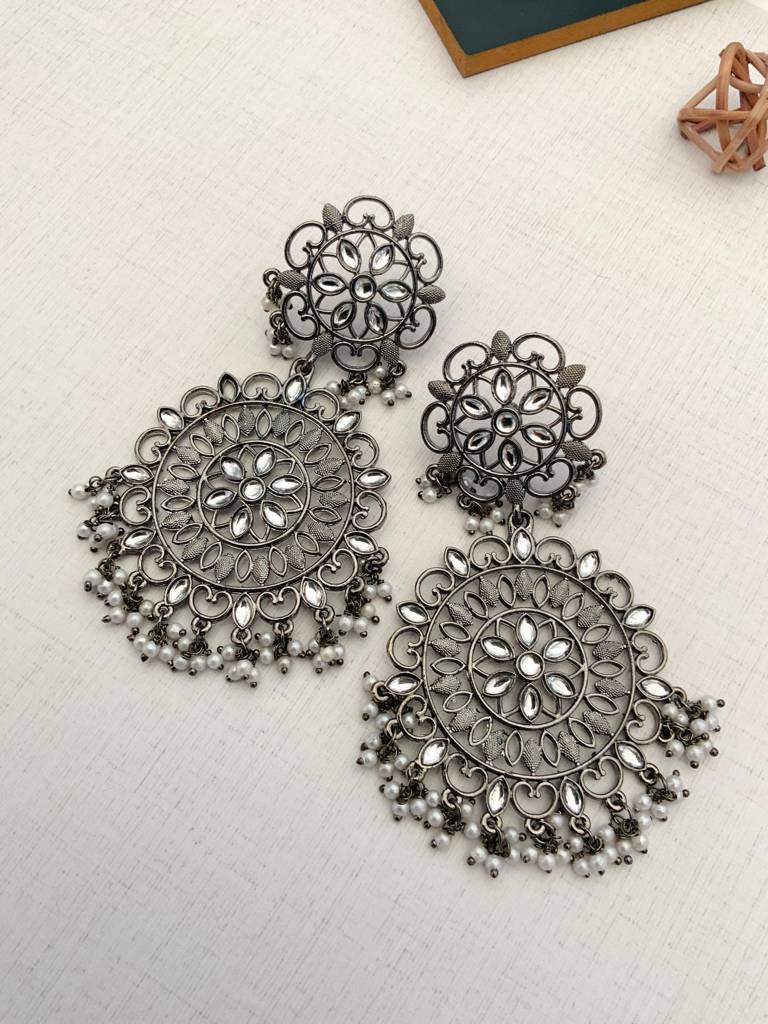 Weddings German Silver Earrings : GSEarringKC144