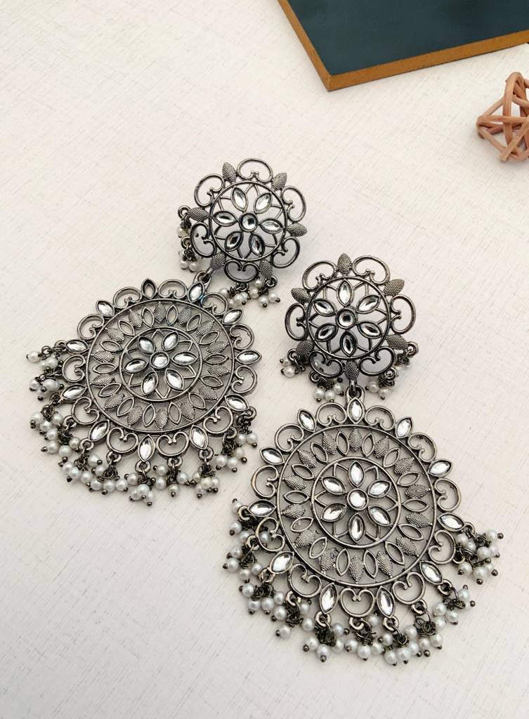 Weddings German Silver Earrings : GSEarringKC144