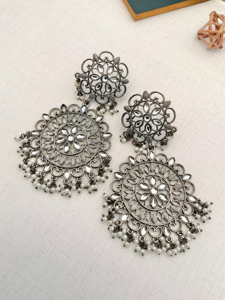 Weddings German Silver Earrings : GSEarringKC144