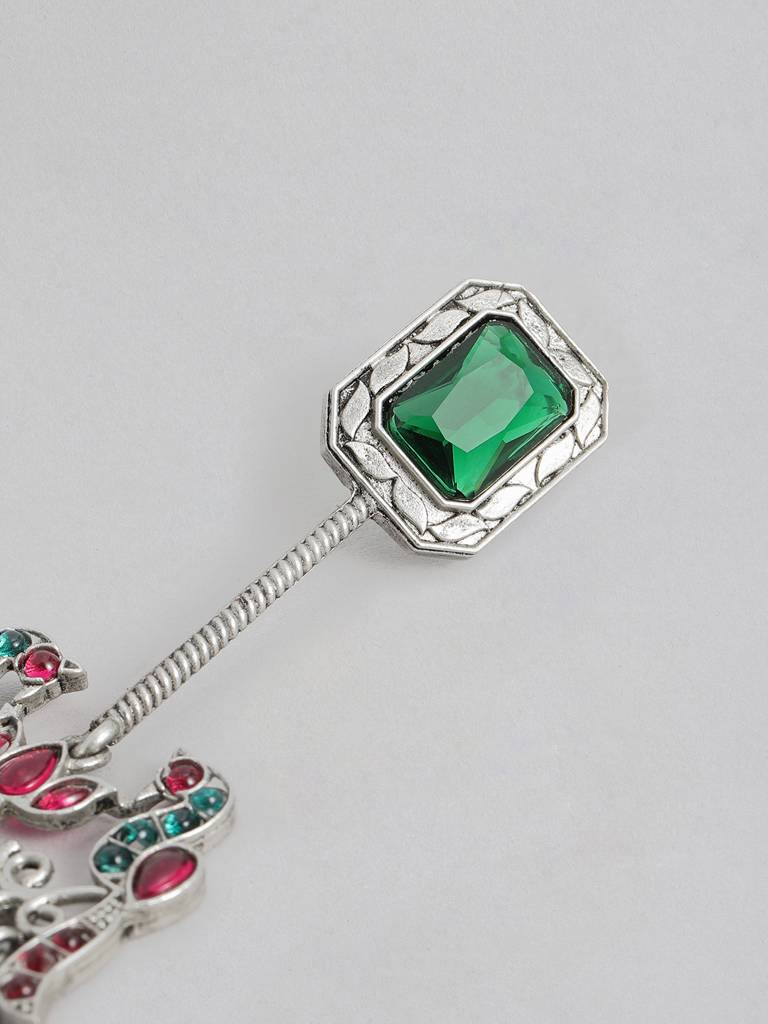 Elegant Kundan High Quality German Silver Earrings : GSEarringKC166