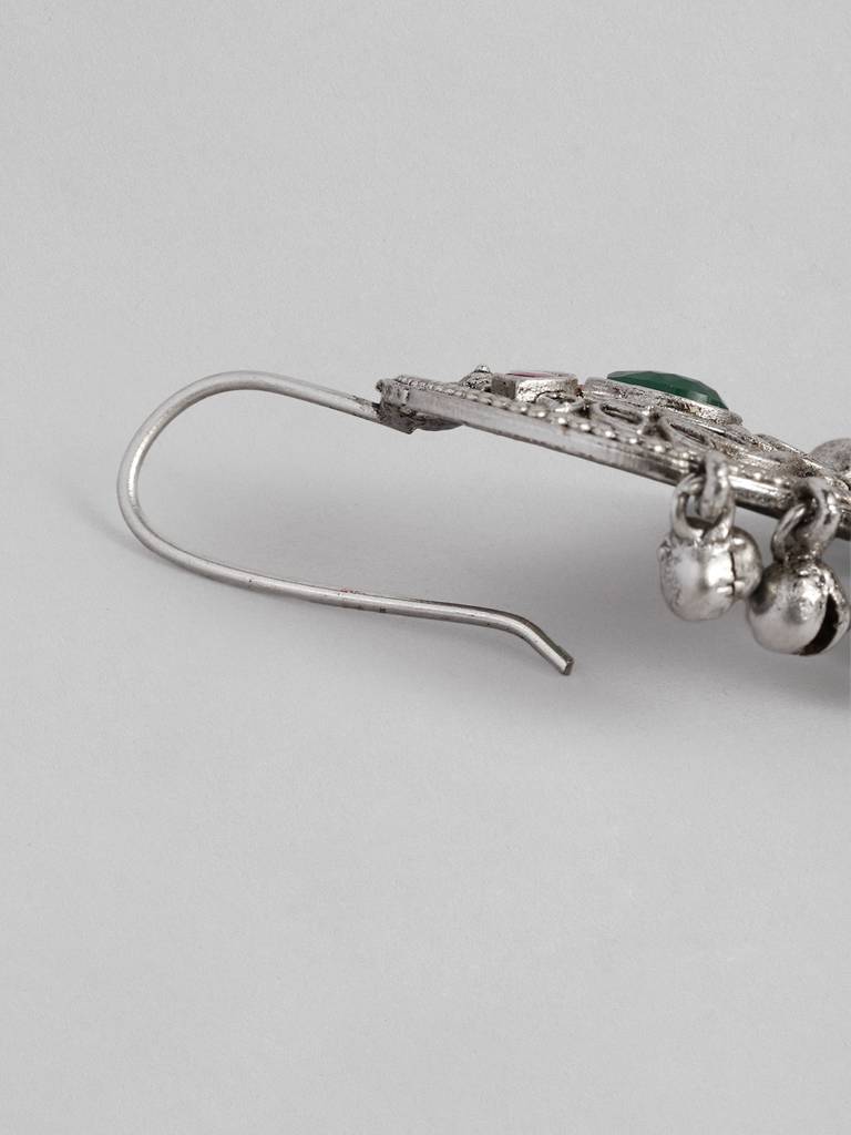German Silver Enthralling Earrings Designs For Women : GSEarringKC99Multi