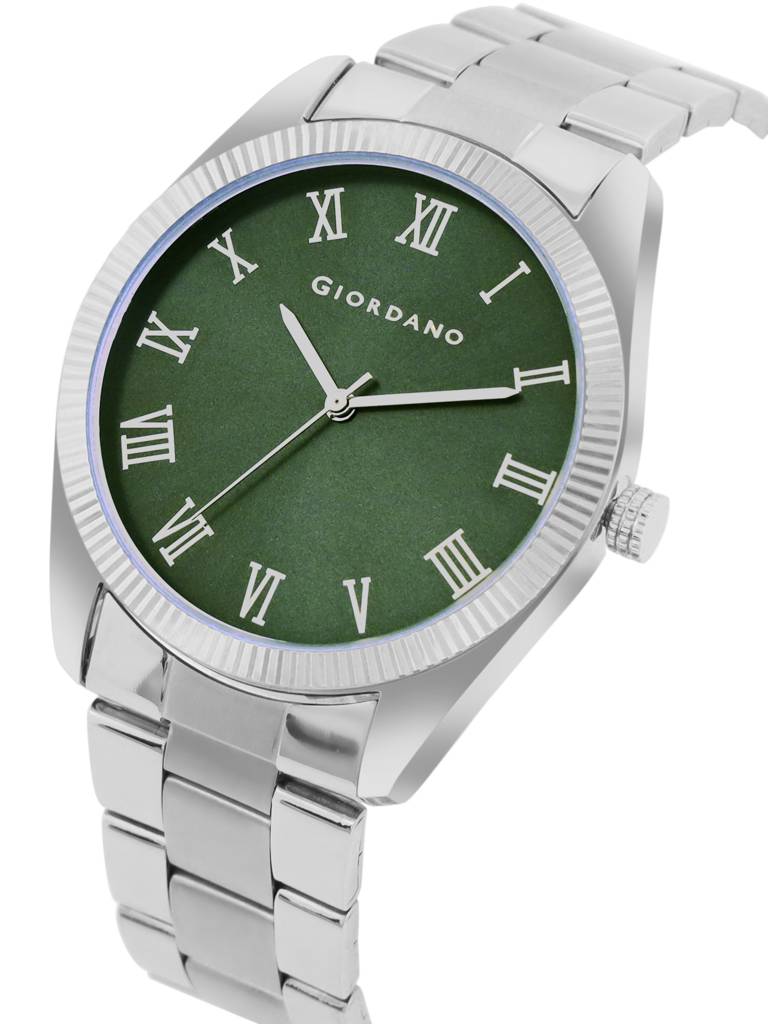 Giordano Classic Formal Analog Watch For Men With Stainless Steel Strap And Roman Numeric Indices -Gz-50112 : GZ-50112-11