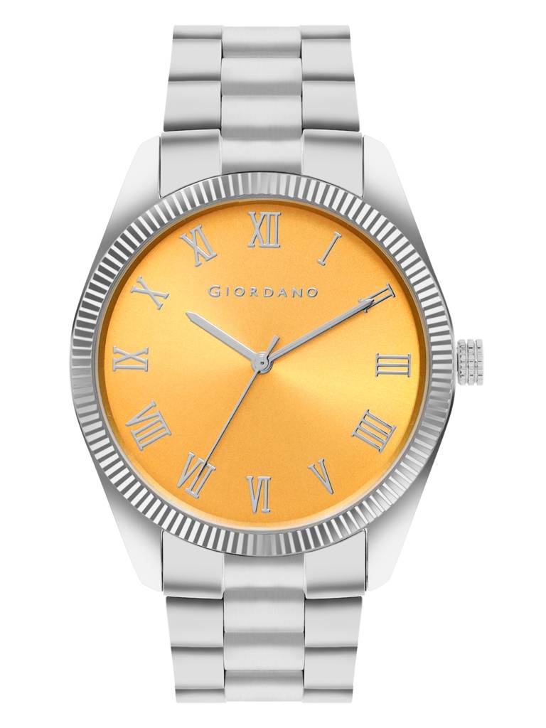 Giordano Classic Formal Analog Watch For Men With Stainless Steel Strap And Roman Numeric Indices -Gz-50112 : GZ-50112-11A