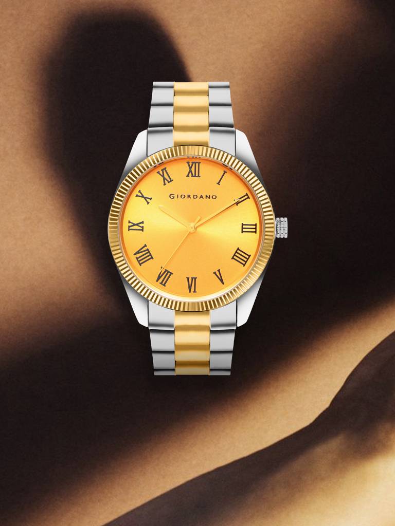Giordano Classic Formal Analog Watch For Men With Stainless Steel Strap And Roman Numeric Indices -Gz-50112 : GZ-50112-11B
