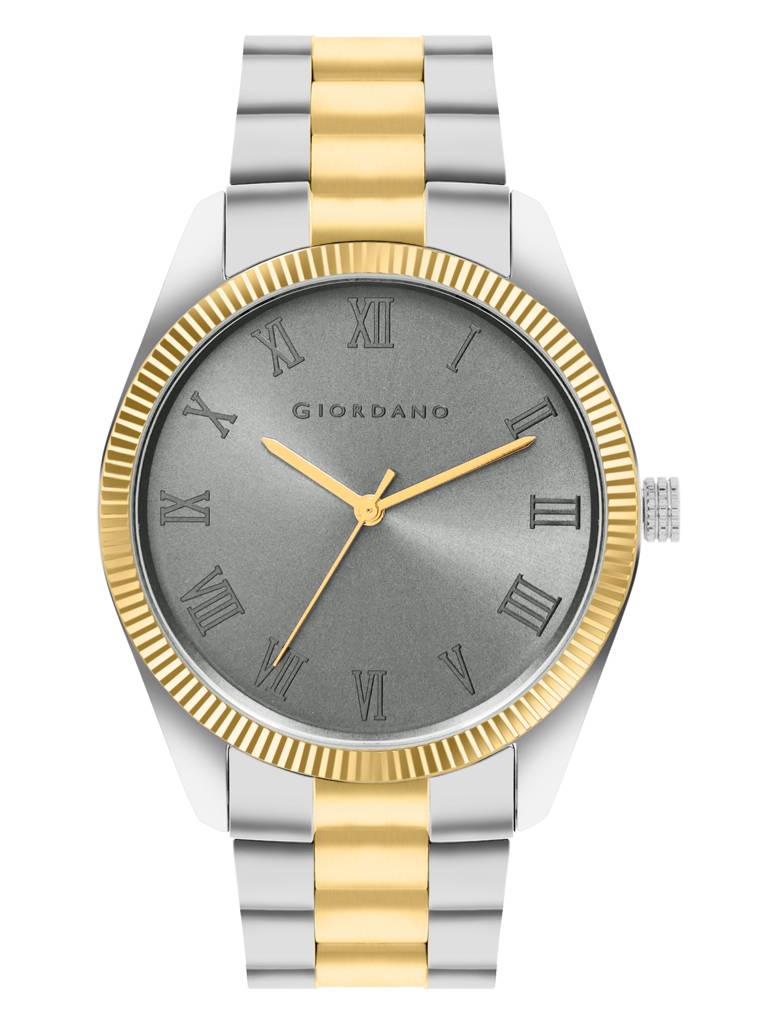 Giordano Classic Formal Analog Watch For Men With Stainless Steel Strap And Roman Numeric Indices -Gz-50112 : GZ-50112-11C