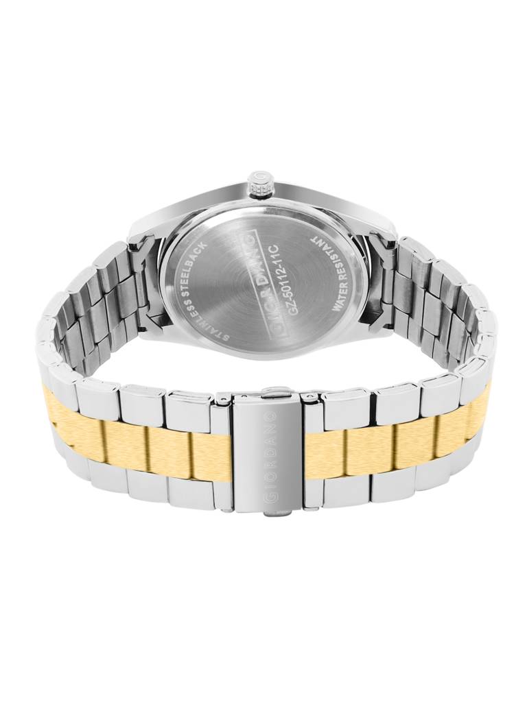 Giordano Classic Formal Analog Watch For Men With Stainless Steel Strap And Roman Numeric Indices -Gz-50112 : GZ-50112-11C