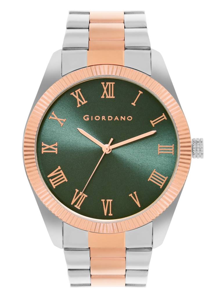 Giordano Classic Formal Analog Watch For Men With Stainless Steel Strap And Roman Numeric Indices -Gz-50112 : GZ-50112-55