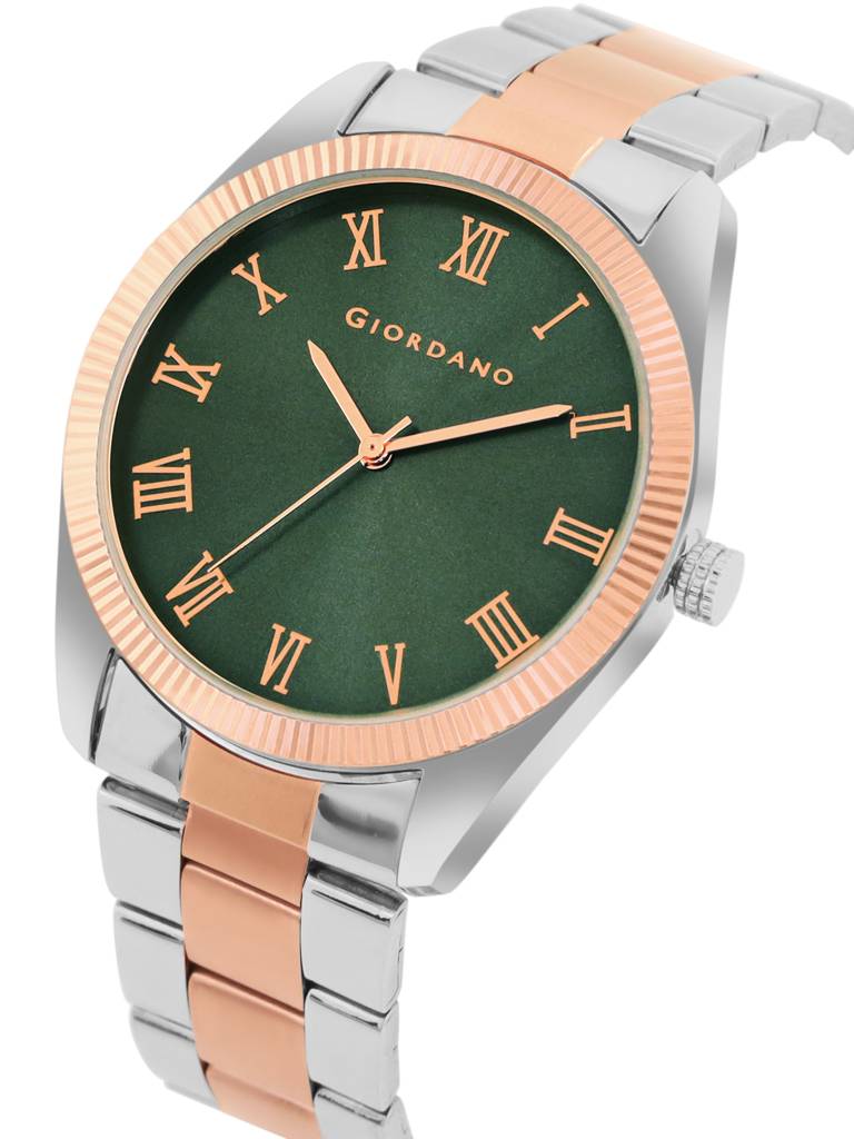 Giordano Classic Formal Analog Watch For Men With Stainless Steel Strap And Roman Numeric Indices -Gz-50112 : GZ-50112-55
