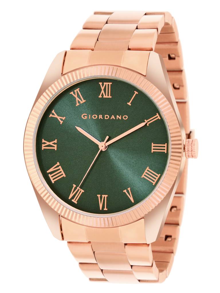 Giordano Classic Formal Analog Watch For Men With Stainless Steel Strap And Roman Numeric Indices -Gz-50112 : GZ-50112-66