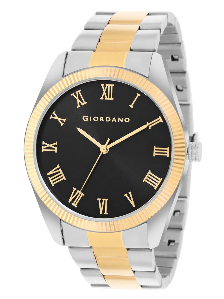 Giordano Classic Formal Analog Watch For Men With Stainless Steel Strap And Roman Numeric Indices -Gz-50112 : GZ-50112-77